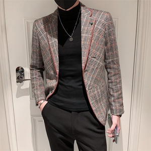 秋冬店主休闲夹克西装单西男士修身 西服 A236-XZ-160-P130图片