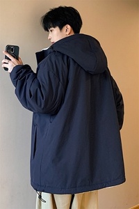 港风两面穿羊剪绒棉衣男宽松加厚棉衣外套 MY8950-P98图片