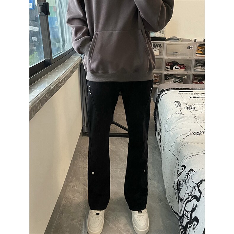 B221美式ins高街暗黑小众个性铆钉小脚牛仔裤LK23142-P65控88,男装牛仔裤,电商B221