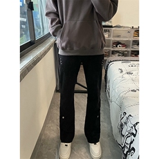 B221美式ins高街暗黑小众个性铆钉小脚牛仔裤LK23142-P65控88，男装牛仔裤，电商B221