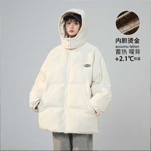 2025连帽羽绒棉服中性潮流港风宽松美式女生痞帅重磅M877-TP95图片