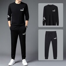 CAG103钱塘2020-2春秋薄款休闲时尚中青年男士套装主推款P97，男装休闲套装，钱塘207-2