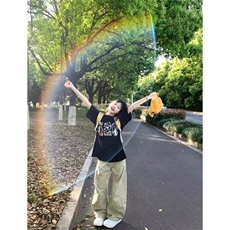 简约卡通趣味刺绣休闲宽松百搭圆领舒适通勤日常短袖T恤男女同款，男装T恤，星座601-1