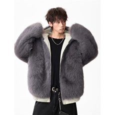 毛领棉服男女冬季宽松加绒加厚双面穿座山雕服棉衣工装外套，男装棉衣，星座903-1