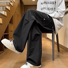 供抖音人气高品质重磅刺绣宽松卫裤秋冬款X416B-1-KL908-P45限68，男装休闲裤，星座416B-1