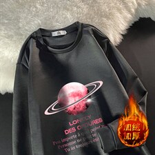 T4184-P25加绒款-P35简约帅气百搭长袖t恤男大码胖子卫衣,男装卫衣,电商A040