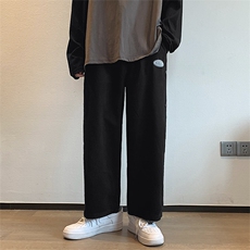 高街vibe裤子男春季潮流腰果花排扣裤潮牌ins宽松休闲裤K347-P35，男装休闲裤，星座1008-1