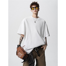 夏季新款剪裁重磅索罗娜凉感廓形解构设计百搭打底简约TD423P25，男装T恤，电商A335-1（原A458）