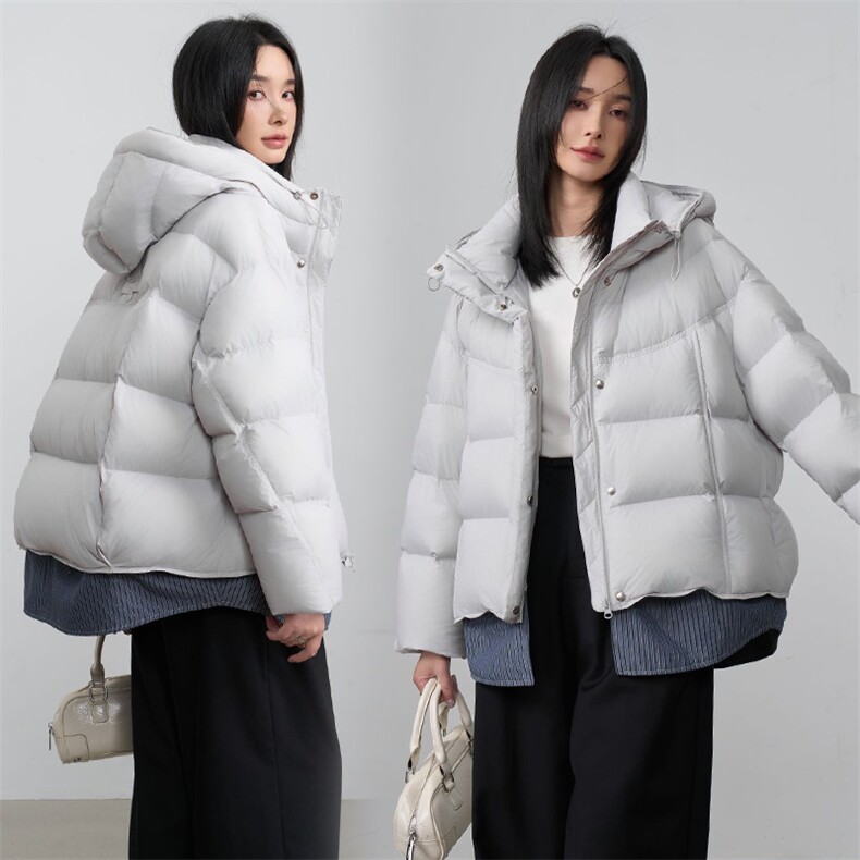 现货2025年冬季新款羽绒服女90白鸭绒,女装羽绒服,阳光伊恋
