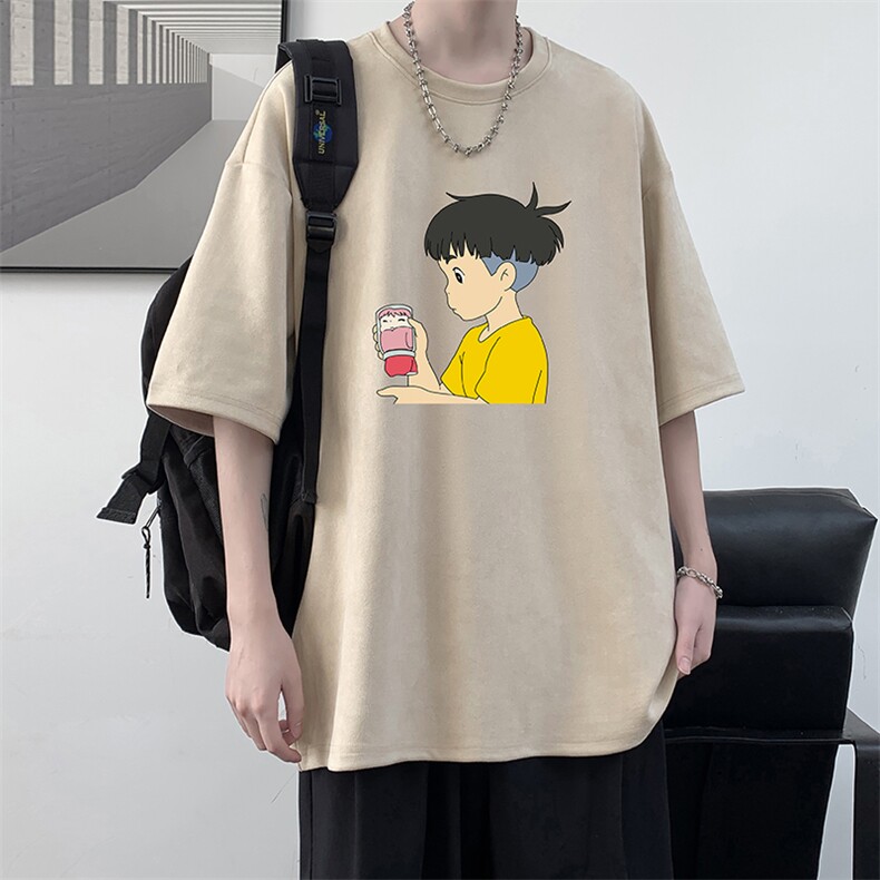 麂皮绒短袖t恤男大码半袖男 JD82200-P25图片