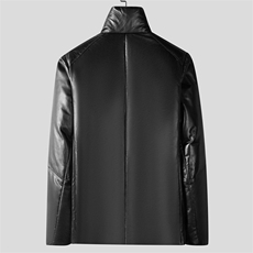 SF-89906冬季男士立领绵羊皮加厚皮衣外套皮夹克羽绒服P780，男装皮衣，电商B360