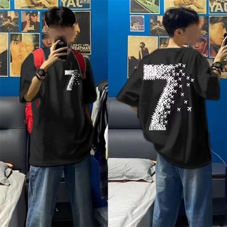 1506/QD2630/P30新款夏季短袖t恤男情侣同款百搭上衣不起球,男装T恤,星座1506