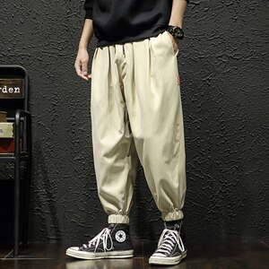 2021秋季新日系大码束脚宽松加肥加大九分休闲裤男K2010-P35图片