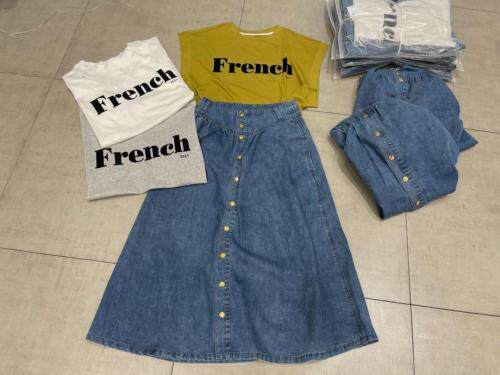 牛仔裙套装，女装职业装，BL