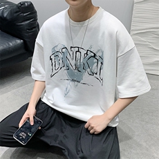 2025夏季原创设计港风oversize宽松休闲T恤B266-DX08-P30，男装T恤，星座B257-1
