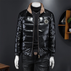 冬季新款亮面立领羽绒服男士潮流休闲外套钱塘2027-8806-P310图片