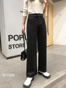 冬季新款尼料拉绒时装裤图片