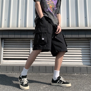 美式工装短裤男2024夏季设计感抽绳休闲中裤潮牌五分裤 K6051-P26图片