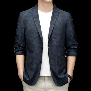 商务休闲西服男春秋季新款中年男士小西装外套单西上衣服爸爸男装,男装西服,电商B212（原钱塘6029）