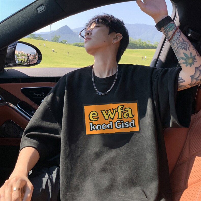 量大优  供视频  重磅麂皮绒短袖T恤男JPDX238-特P19图片