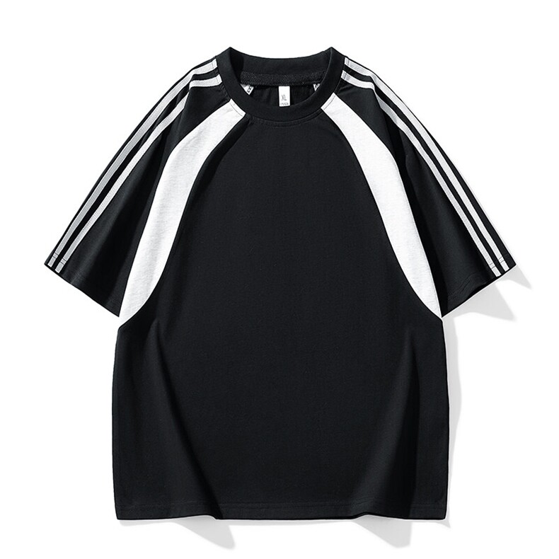 美式运动球服短袖男夏季潮牌重磅纯棉宽松休闲凉感t恤HH5713-P25图片