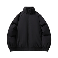 现货美式高街休闲夹克冬季三防立领纯色户外工装加厚棉服外套，男装夹克，电商A486