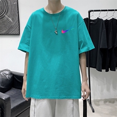 T2227P25港风室内男士t恤短袖ins潮牌潮流夏季薄款上衣服港风宽松，男装T恤，星座510A-1