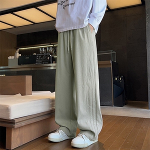 休闲裤男款2025新款潮流百搭宽松直筒秋款运动阔腿裤Q29162-特P35图片