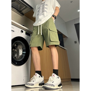 ！冰丝裤夏季男士五分裤工装短裤休闲裤XZ617B--K59-特批28图片