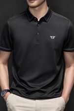 polo衫短袖男夏季潮牌2023新款半袖上衣宽松翻领t恤男，男装T恤，电商B212（原钱塘6029）