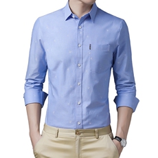 C721衬衫2021春秋季新款长袖衬衫男韩版T恤衫商务休闲男装，女装衬衫，电商B360