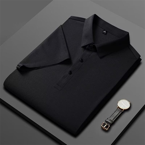 夏款男POLO衫冰丝纯色休闲商务保罗衫T恤大码M-4XL PL1199 P40图片