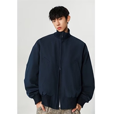W10576-P60网图现货美式飞行夹克外套cleanfit高级感廓形棒球服，男装夹克，星座1608