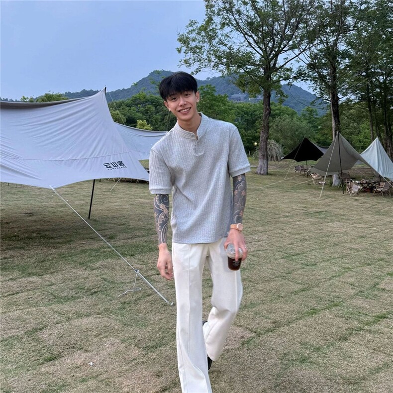 白色冰丝西裤男高级感垂坠感高个子加长西装裤子夏季薄款直筒长裤,男装T恤,电商C213(原B265)