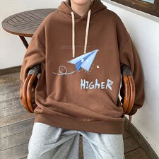 纯棉连帽卫衣男大码运动帽衫宽松薄WY2270-P35加绒款-P40，男装卫衣，电商A040