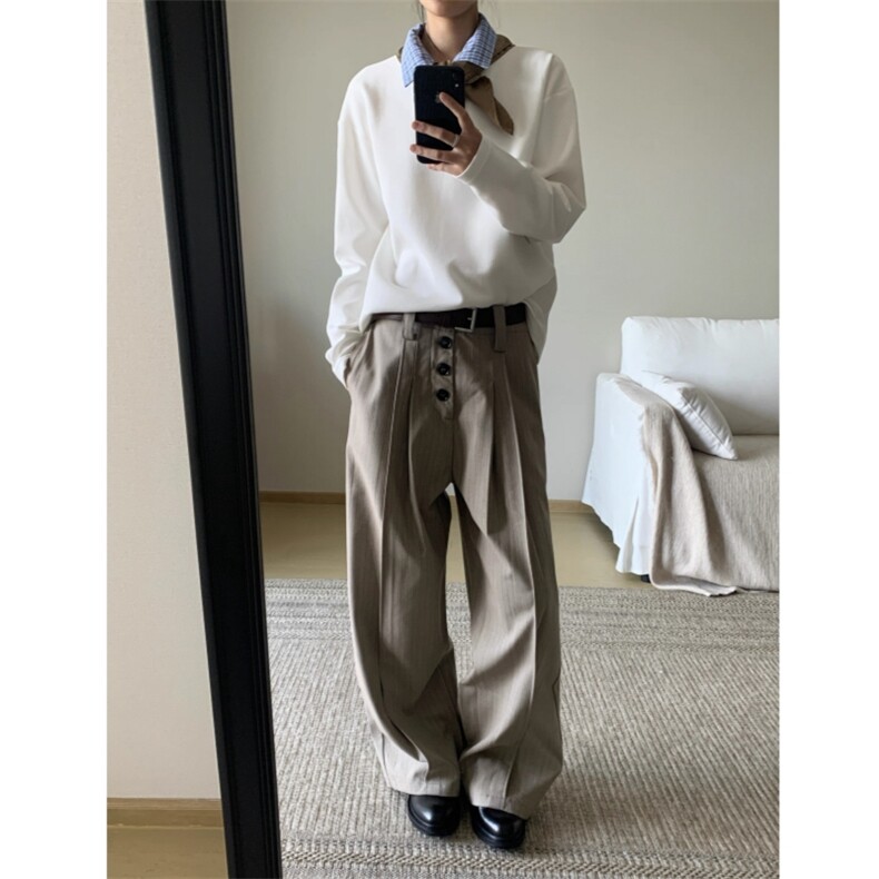 现货蓝色格子拼接翻领T恤长袖上衣情侣款男女CX02-TP35,男装T恤,星座910A