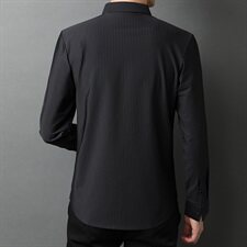 E985钱塘2020-2秋冬高品质男士无痕精品格子条纹衬衫P100主推，男装衬衫，钱塘207-2