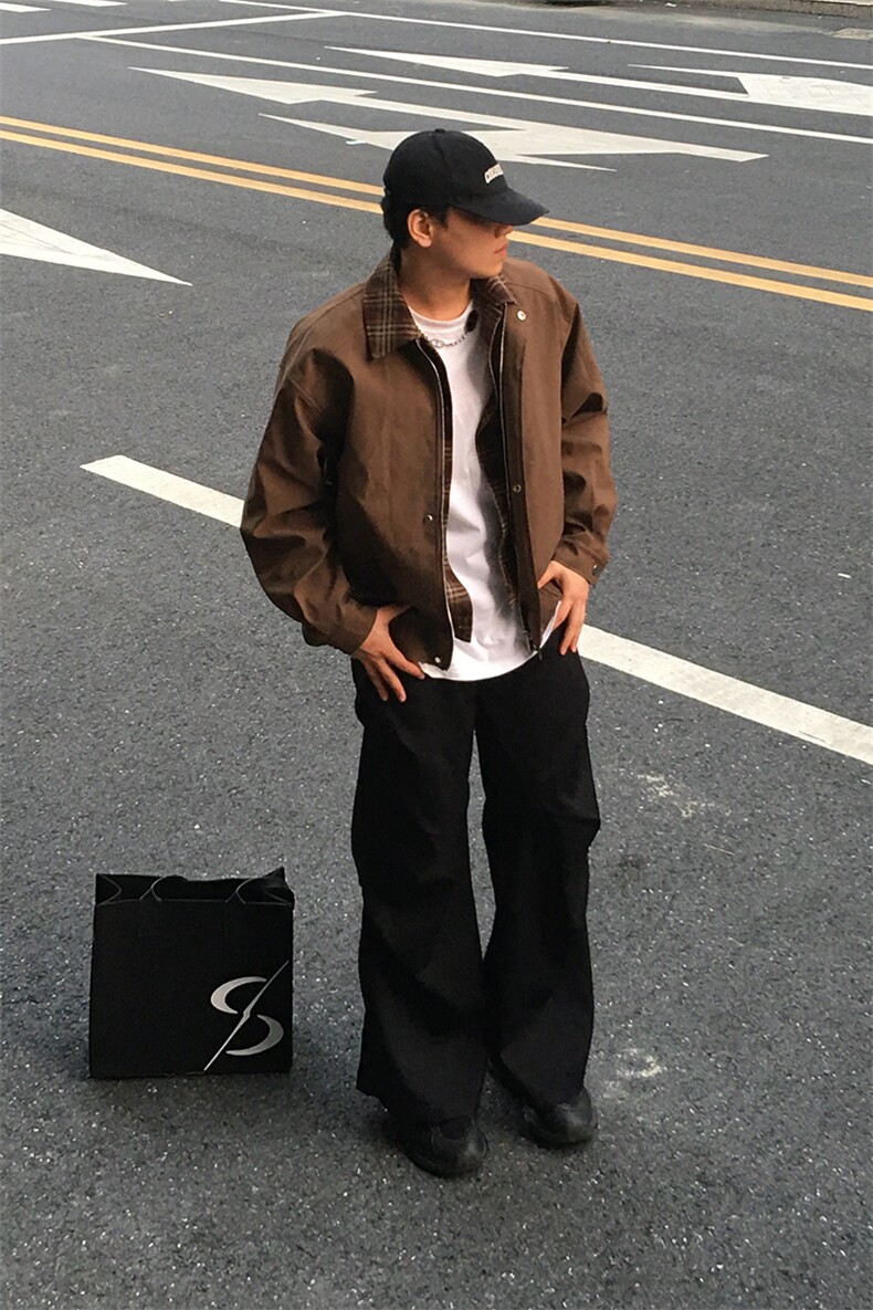 特P92无差价冬季新款时尚百搭棉衣外套-HJ5729男模外景,男装棉衣,电商A003