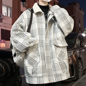 羊羔毛棉服男2025冬季新款休闲外套潮牌棉衣棉袄 M199 P120 控158图片