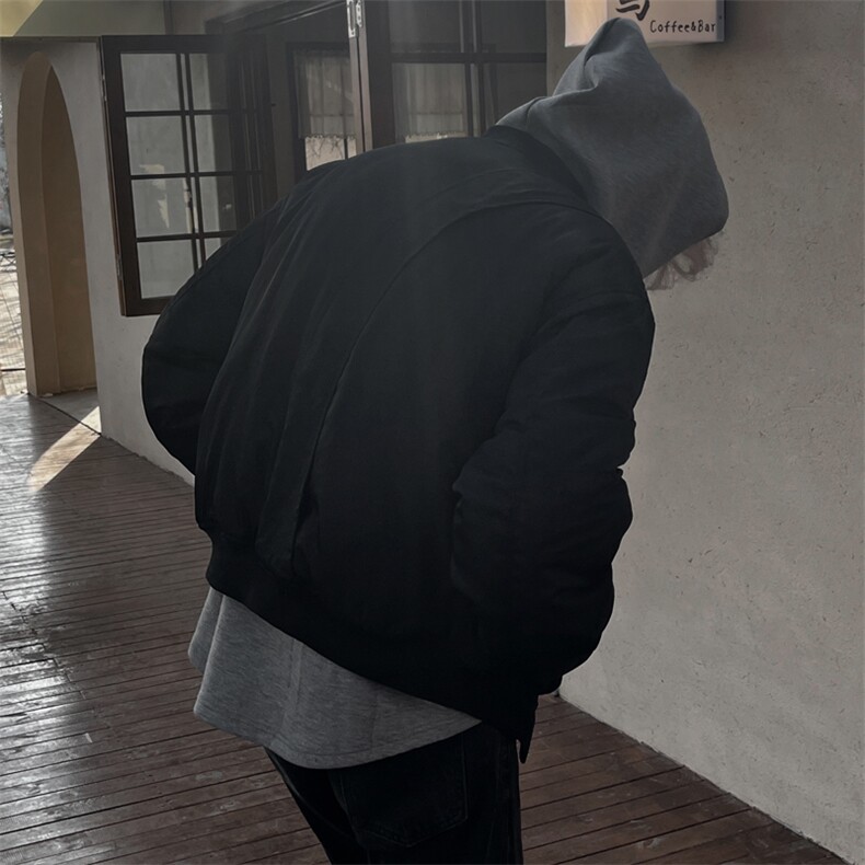 （图）面包棉服飞行服宽松设计感加厚棉衣外套男1521-P145,男装棉衣,星座910-5