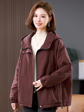 2025年冬季时尚潮流中长款休闲加绒加厚派克服，女装派克服，独衣靓