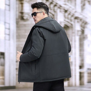 2025新款中年户外双面穿羽绒服外套男士冬款休闲一衣三穿羽绒服图片