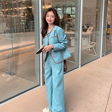 【2025春款现货】时髦有型洋气不挑人小香套装088-1911p155控218，女装套装/套裙，2C088