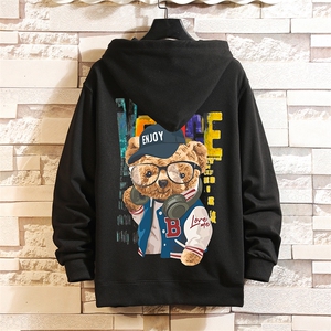 KS21211-P38  连帽开衫卫衣男运动外套大码班服 砖墙图片