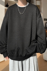 卫衣男秋季新款港风宽松提花套头上衣WY8021-特P32，男装卫衣，星座214-3