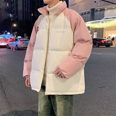 潮美式情侣棉服冬季宽松加厚男女款立领上衣M005-P75，男装棉衣，星座308B-2