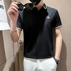 82906-P45男士短袖t恤韩版潮流修身翻领polo衫夏季精神小伙，男装Polo衫，电商D310B