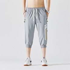 2025夏季新款男士七分裤时尚休闲马裤潮流男裤子KZ1071-P28，男装休闲裤，星座217-4
