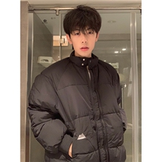 A452-P88立领棉衣棉服冬季纯色百搭宽松保暖厚外套男女同款，男装棉衣，星座911