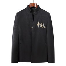春秋季风主推款新款唐装长袖夹克中老年汉服套装HO16920-P125，男装夹克，星座1105-3